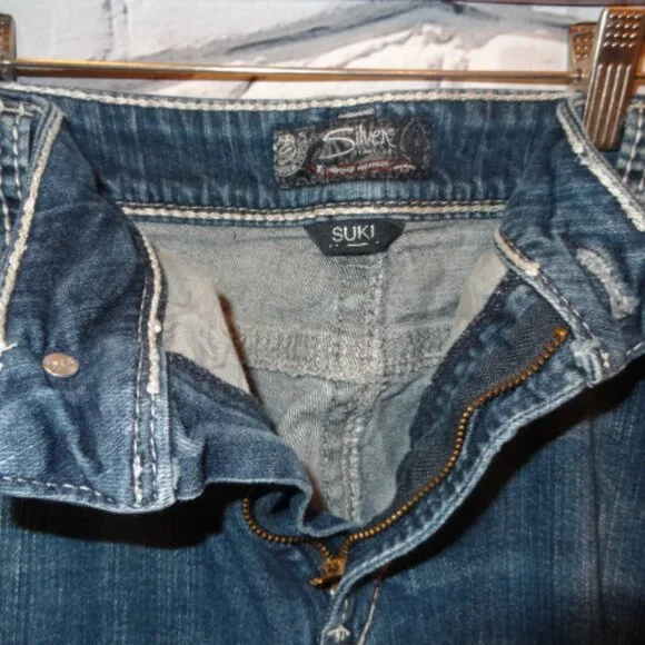 Silver Jeans Co Suki Blue Jeans - Picture 6 of 9